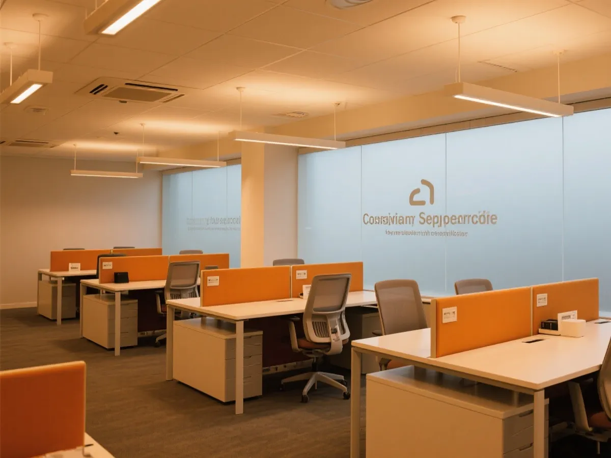 客服办公环境示意图